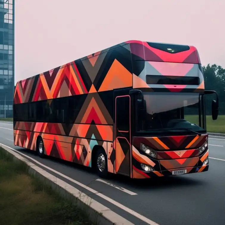 Bus Folierung mit Designfolie