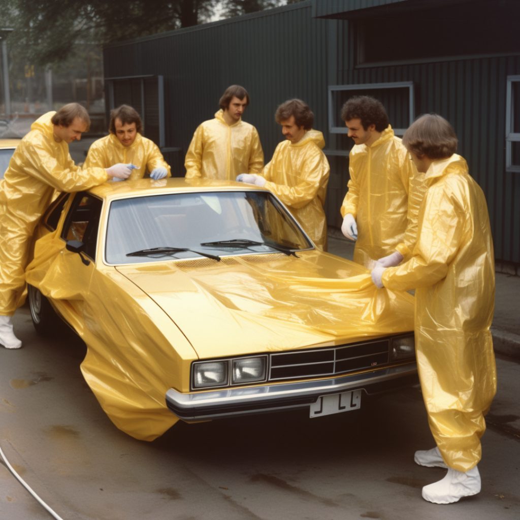 Auto folieren in den 70ern