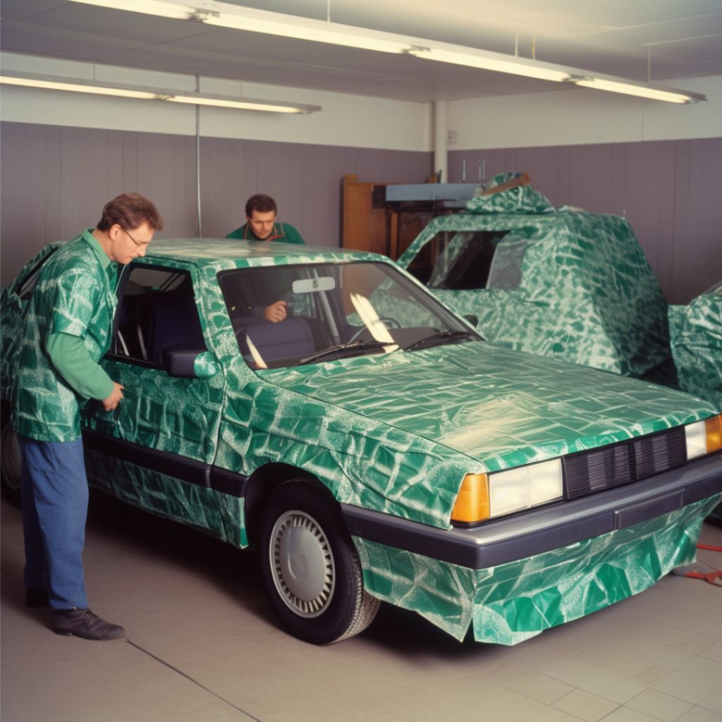 Kreative Folierung von Fahrzeugen in den 90ern